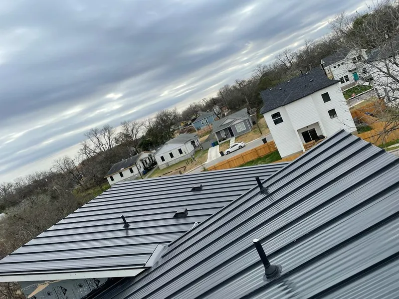 Standing seam metal roof panels with vents for Skylight Repair in Oak Harbor